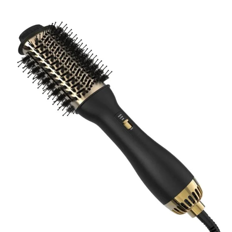4-in-1 Travel Dual Voltage Hair Dryer Brush Blow Dryer Brush,Portable 2 inch Mini Hot Air Brush,Travel Hair Styler/Volumizer/Str