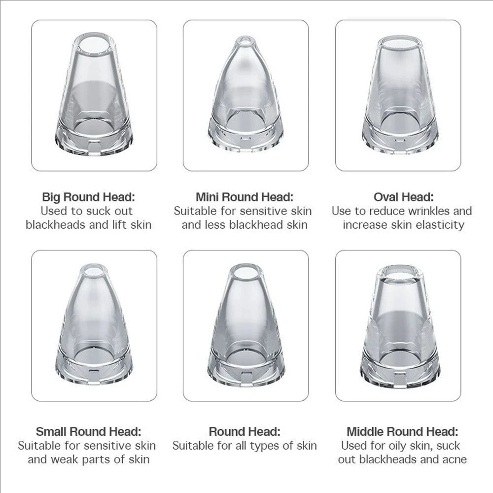 Electric Pore Blackhead Removal Vacuum Cleanser Acne Removal Blackhead Remover Facial Pore Cleaner Machine Beauty Skin Care