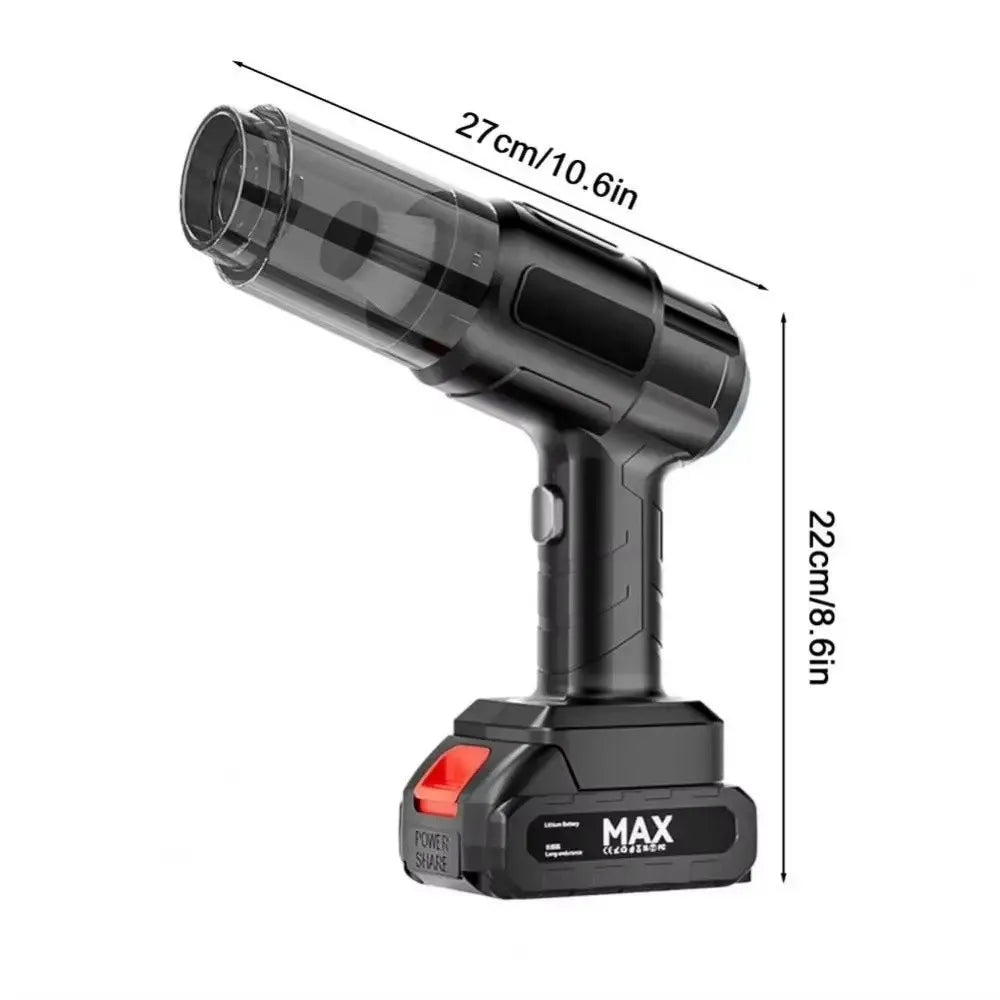 5000Pa Suction Car Vacuum Cleaner Super Suction High Power Wireless Dust Blower 1500mAh Handheld Air Dust Collector Household