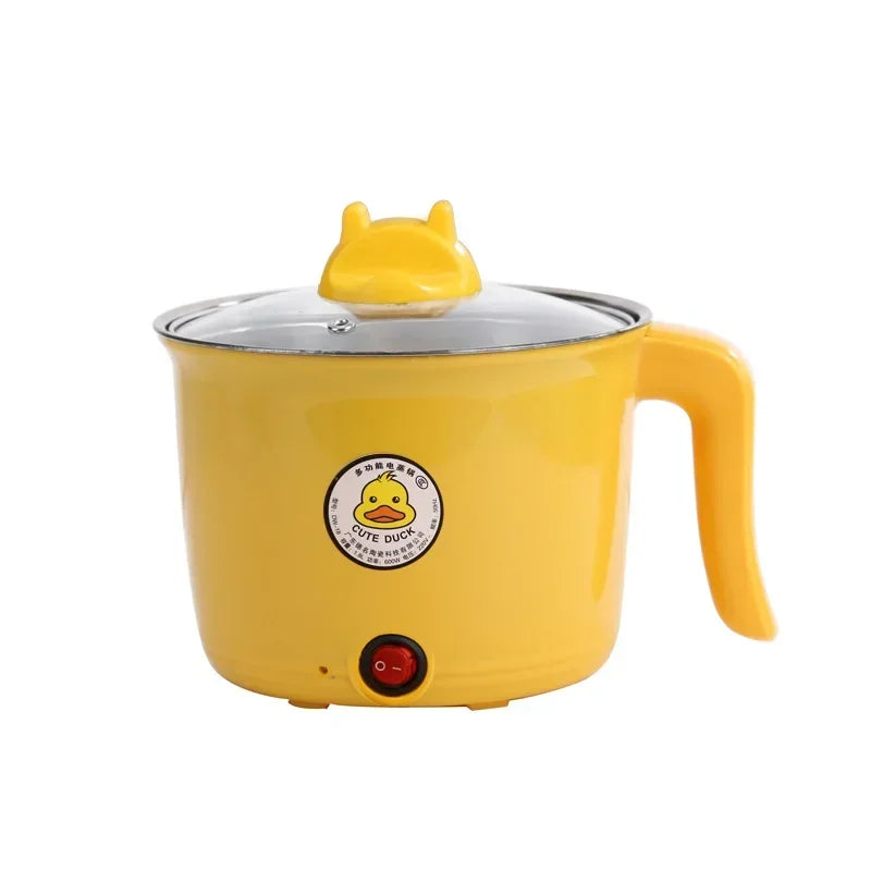 Electric Cooker 1.8L Electric Hot Pot Multifunctional Stewpot Steamer 1-3 People Cooking Pot Home Dormitory Electric Hot Pot