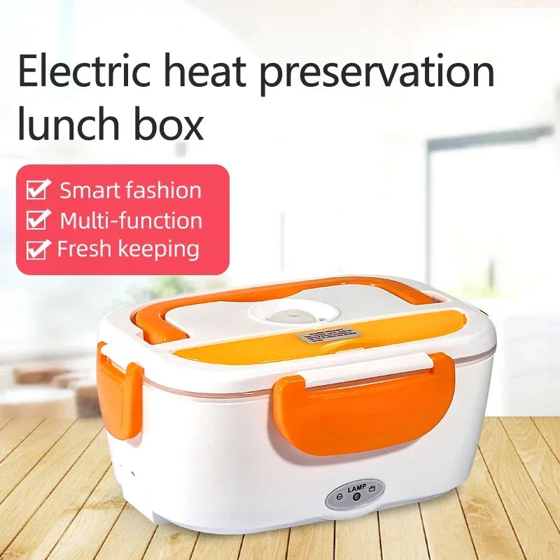 Hot Selling Food Portablech Box Removable 304 Stainless Steel Bento Tiffin Heating Electric Lunch Box #