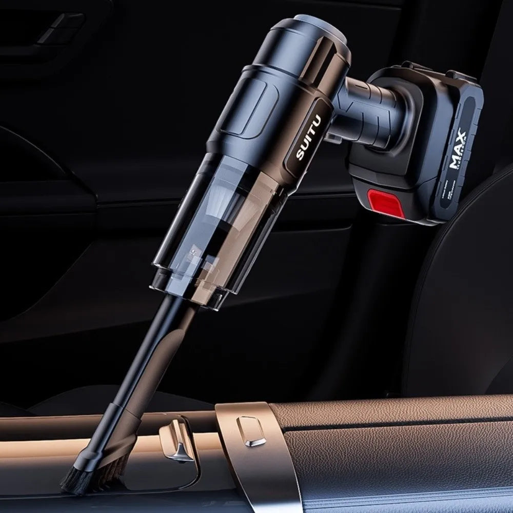5000Pa Suction Car Vacuum Cleaner Super Suction High Power Wireless Dust Blower 1500mAh Handheld Air Dust Collector Household