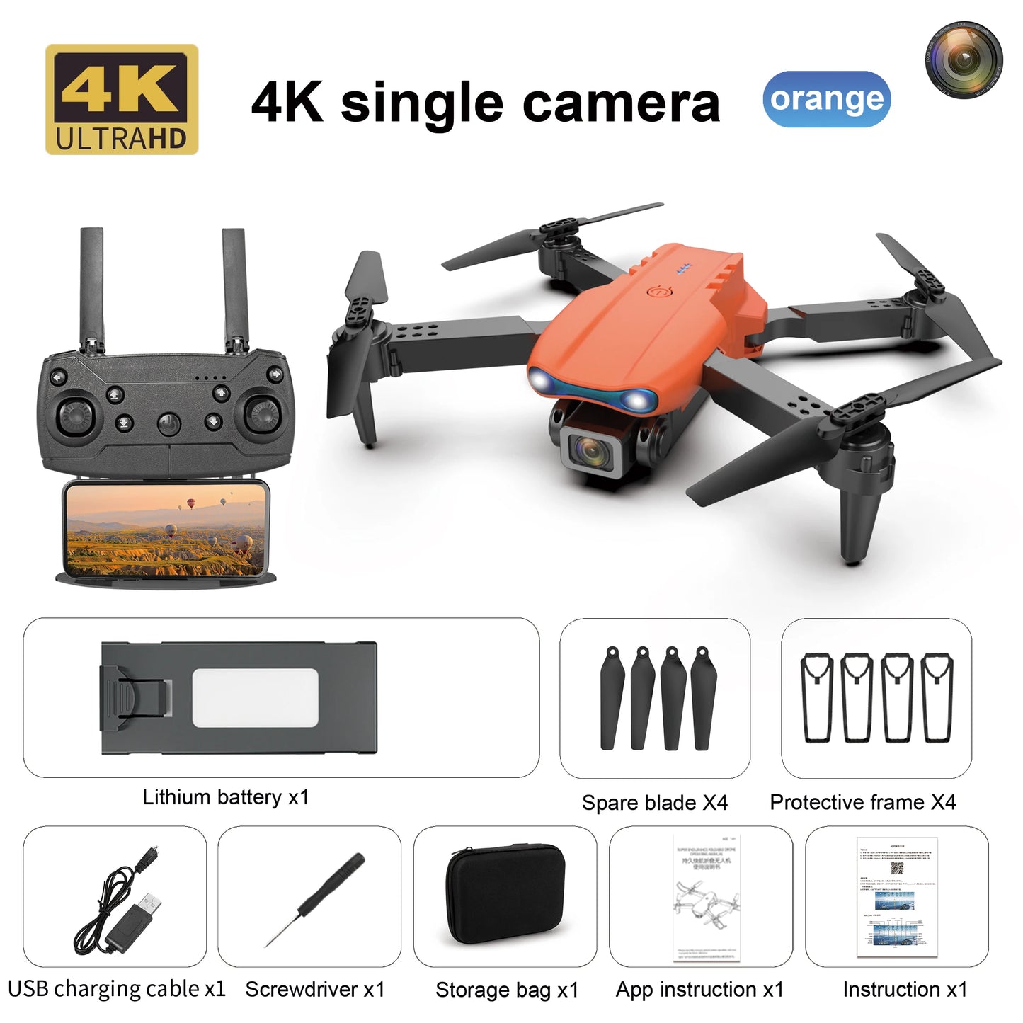 New E99 K3 Mini Drone 4K Pro HD Dual Camera High Hold Mode with WiFi FPV Foldable Aerial Photography RC Quadcopter Helicopter
