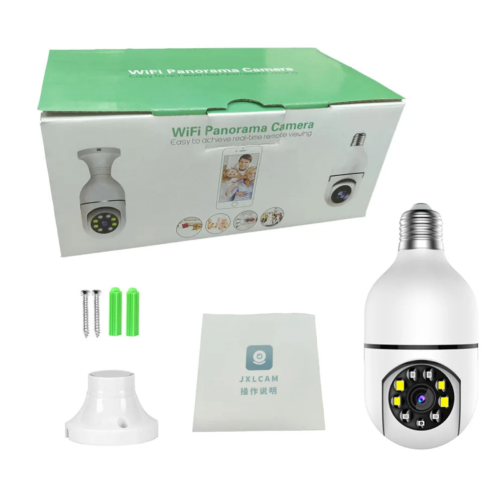 Intelligenc A6 Bulb Camera High-Definition Night Vision Security Monitoring 360 Degree Panoramic Indoor Wireless Wifi Camera E27