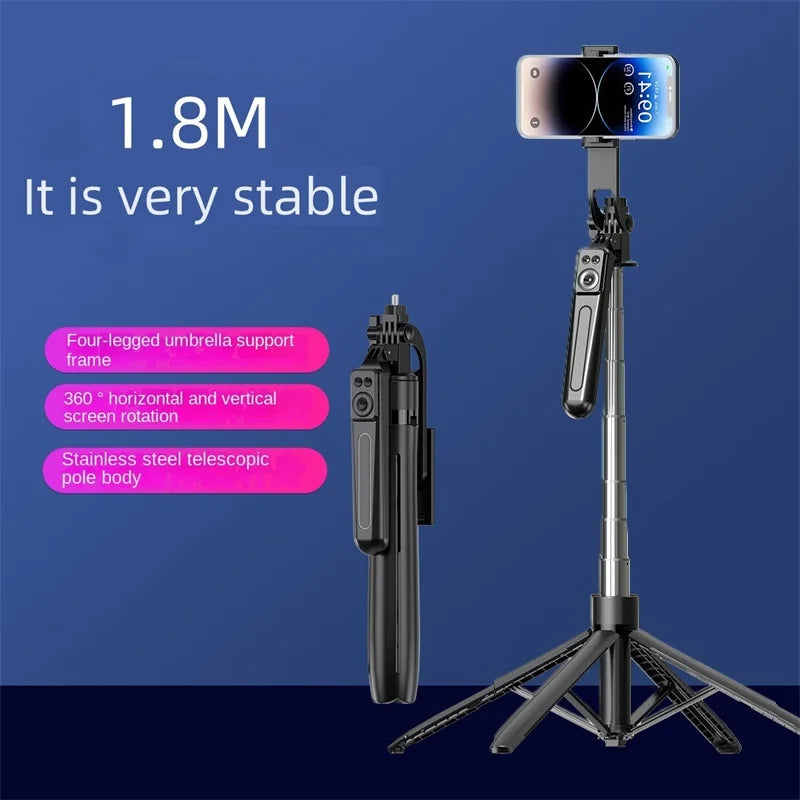MEUYAG Selfie Stick Extendable Wireless Bluetooth Remote Portable Smartphone Tripod Stand Mount For iOS Android Phone