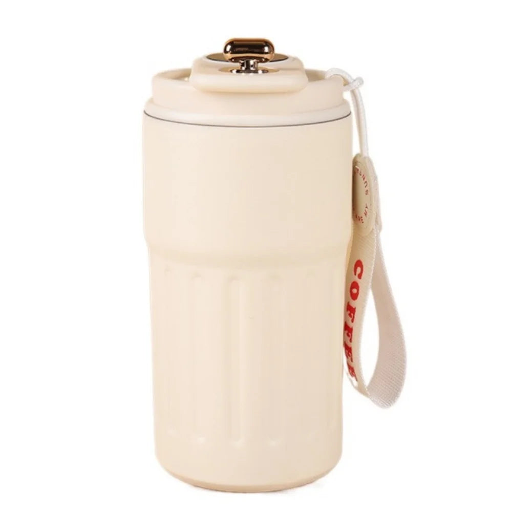 Gift 450ML Thermal Water Bottle Portable Large Capacity Coffee Thermos Cup Digital Intelligent Drinking Bottle Kitchen Supplies