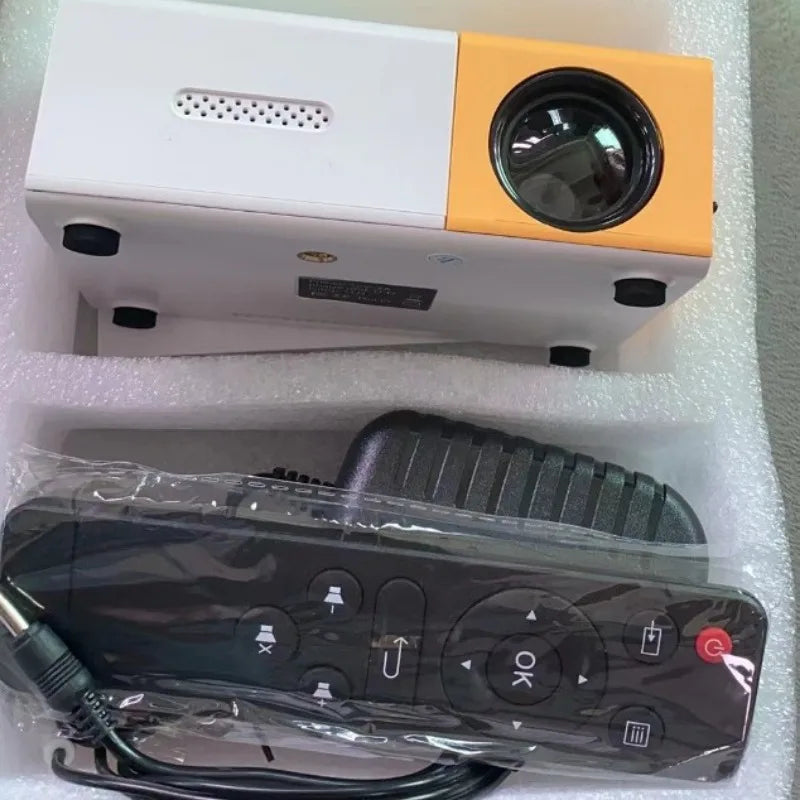 New YG300 Projector Mini Micro Entertainment Portable Home LED Mobile Phone Wired Same Screen Projector Wholesale
