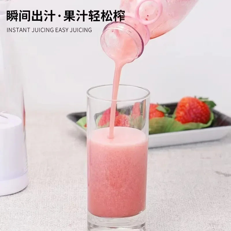 Portable USB Rechargeable Juicer Cup Mini Blender