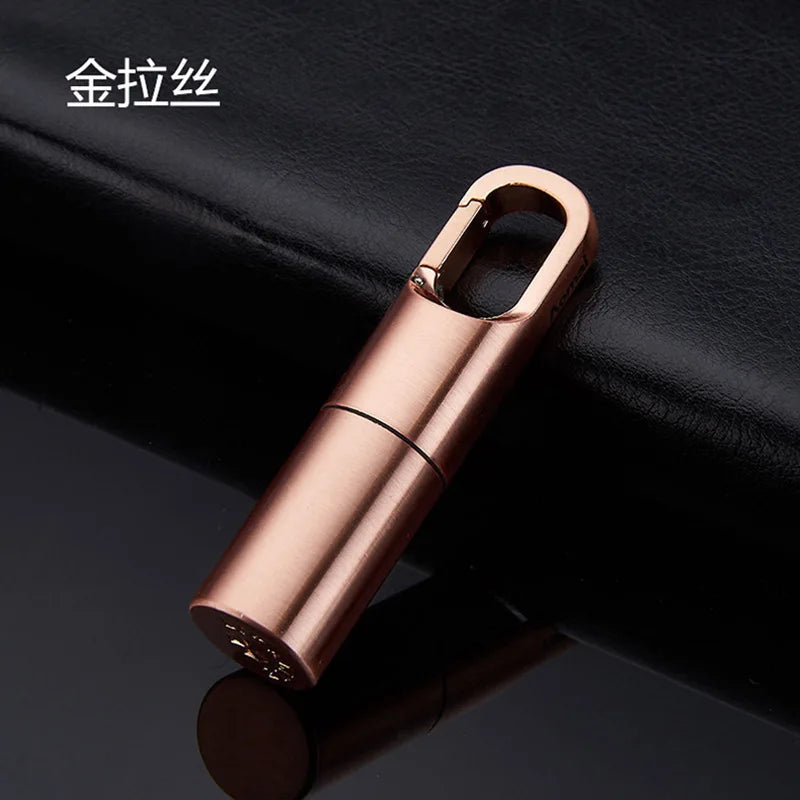 Retro Vintage Mini Kerosene Lighter Portable Personality Gasoline Lighter Gadgets Pendant 55*17MM