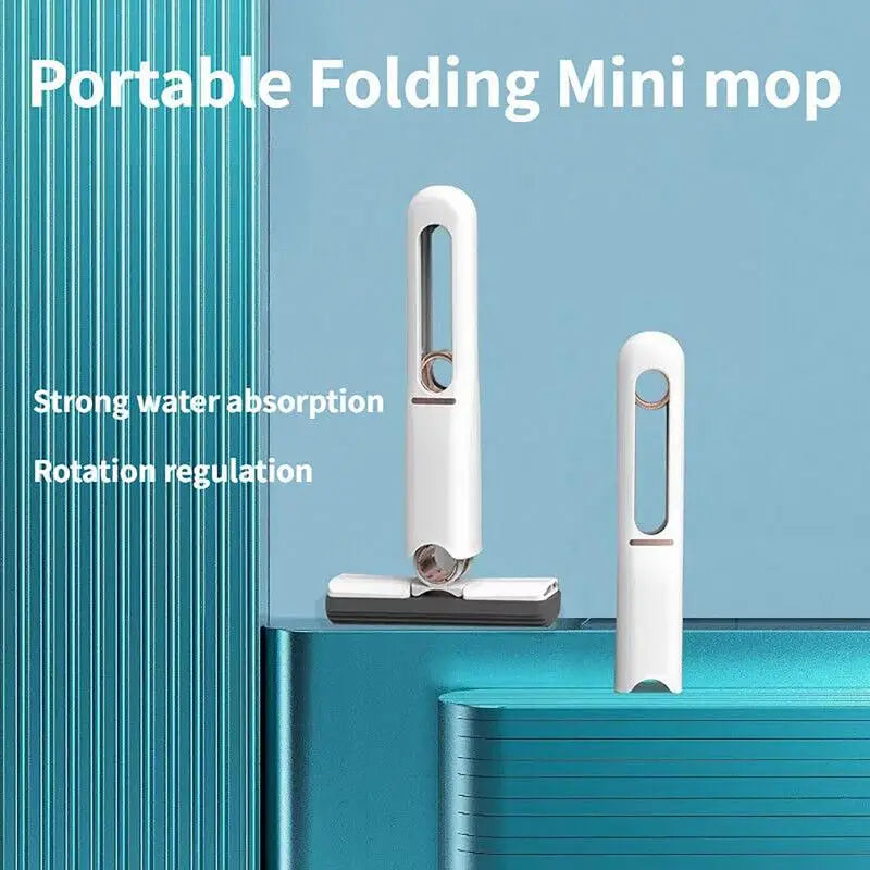 Mini Mop Portable Hand Wash-Free Strong Absorbent Mop With Replace Head Powerful Absorbent Mop Ceramic Drill Floor Cleaning Mops