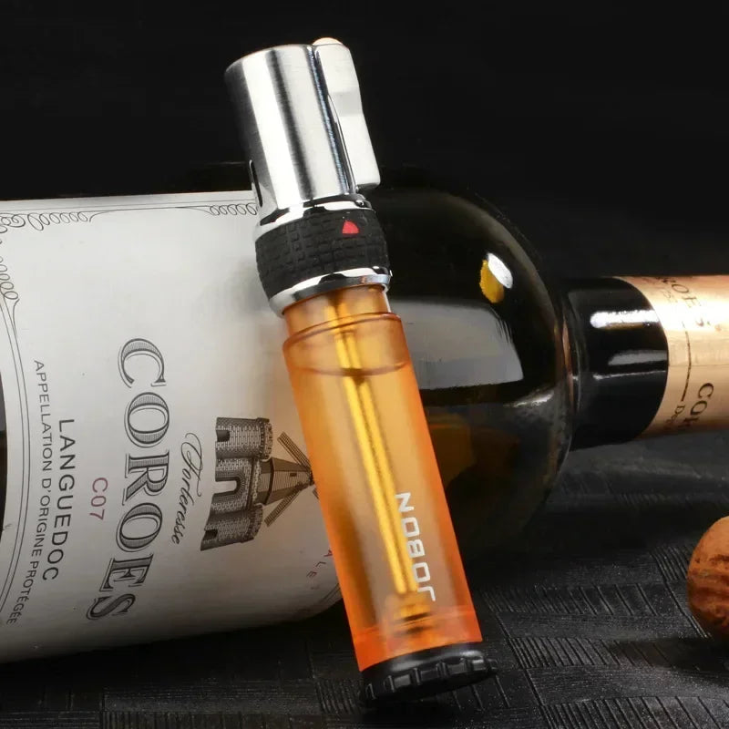 2025 New JOBON Jet Flint Lighter Windproof Gas Torch Lighter Inflated Butane Metal Grinding Wheel Lighter Christmas Gift Men