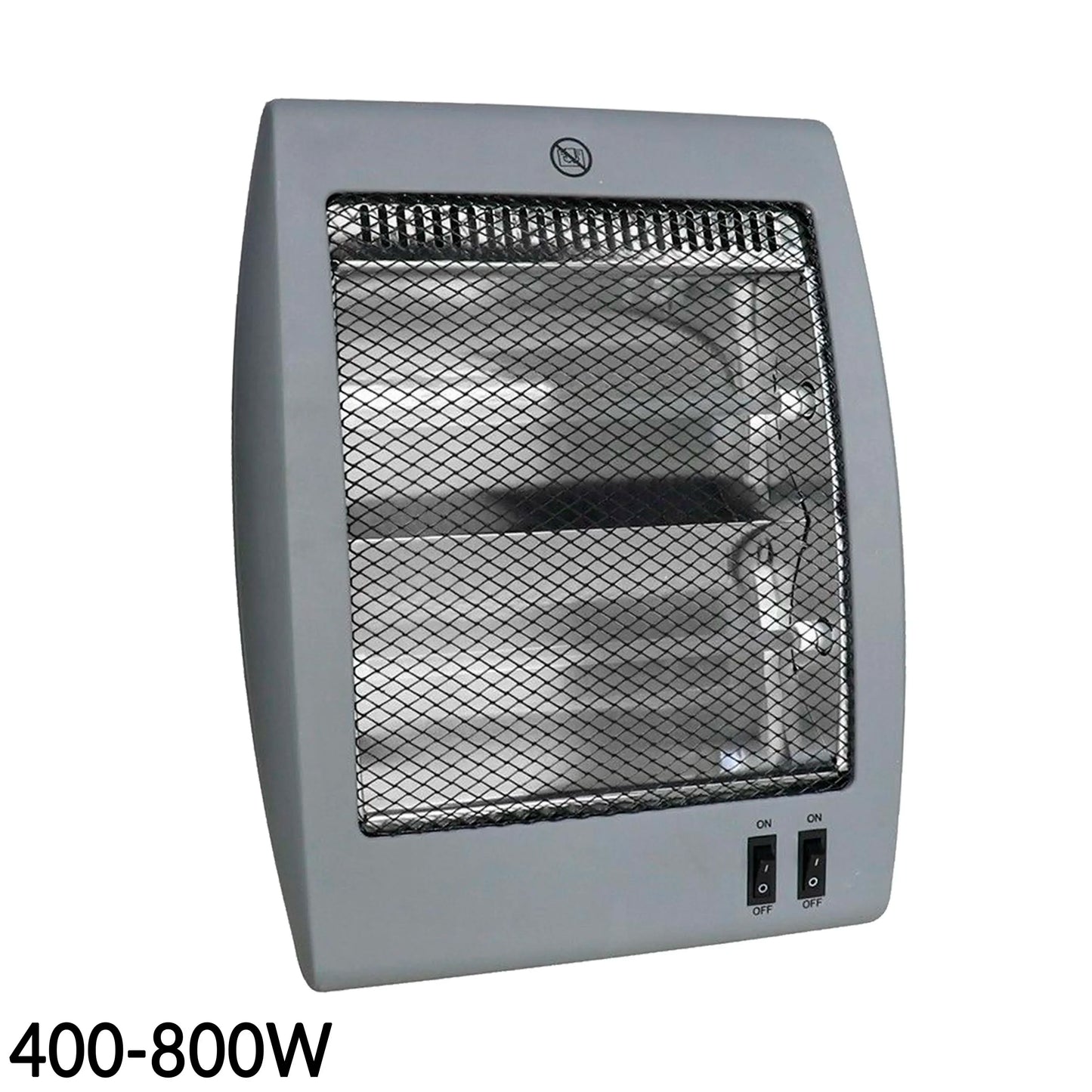 Electric Air Heater 800W at 1200W with Silent Quartz Tubes with Temperature Regulator High Performance Stove Radiator Home Bathroom Vertical with Handle and Instant Heat Thermostat Regulator