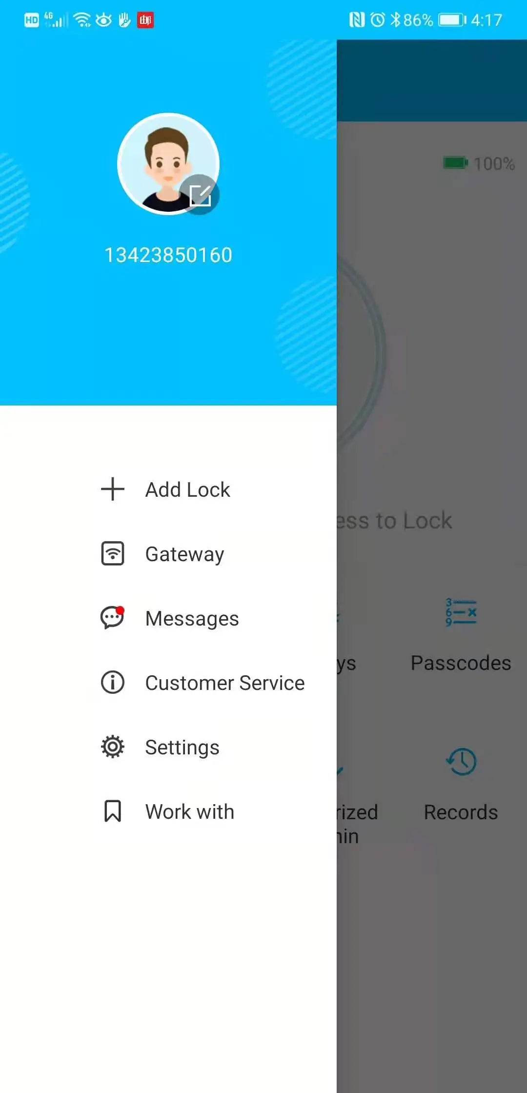 TTLock/tuya APP Smart Fingerprint Lock password code Door Lock Bluetooth Biometric fingerprint lock Electronic Handle Lock