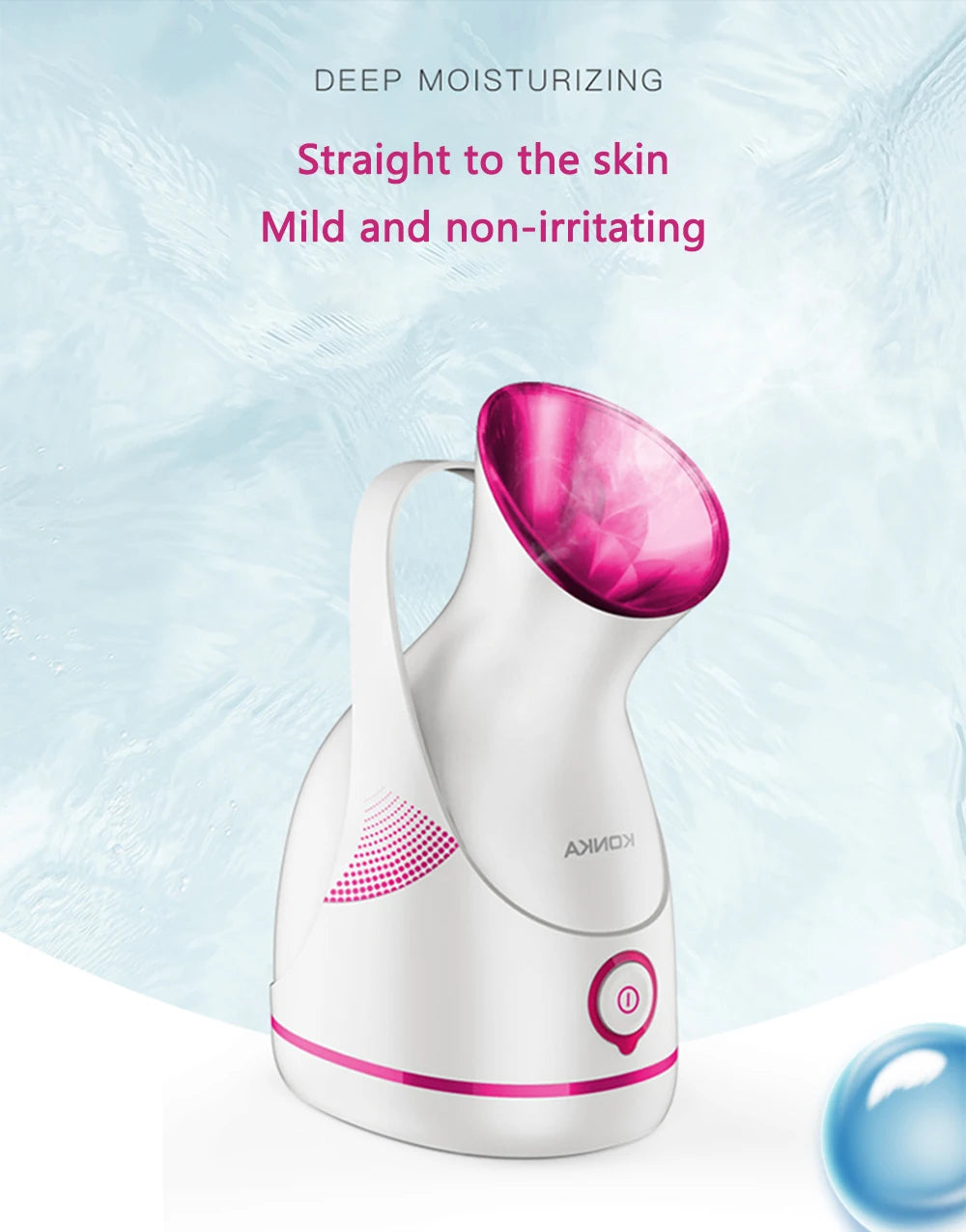 Electric Face Steamer Thermal spray Negative Ion Facial Steamer Cleansing face and moisturizing function Acne Beauty Equipment