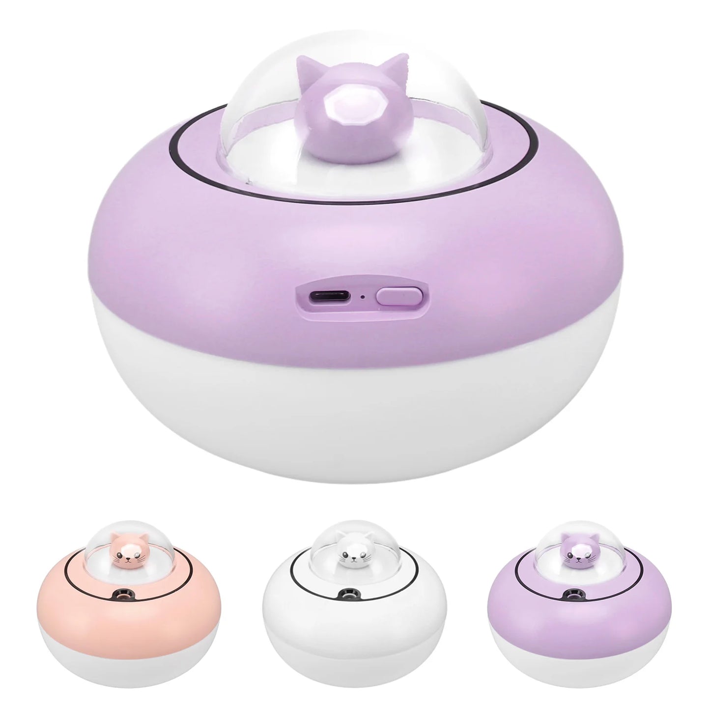 Humidifier  Humidifier Cute Cat Sculpture Portable Quiet Desktop Air Humidifier for Home  USB Plug in  Humidifier