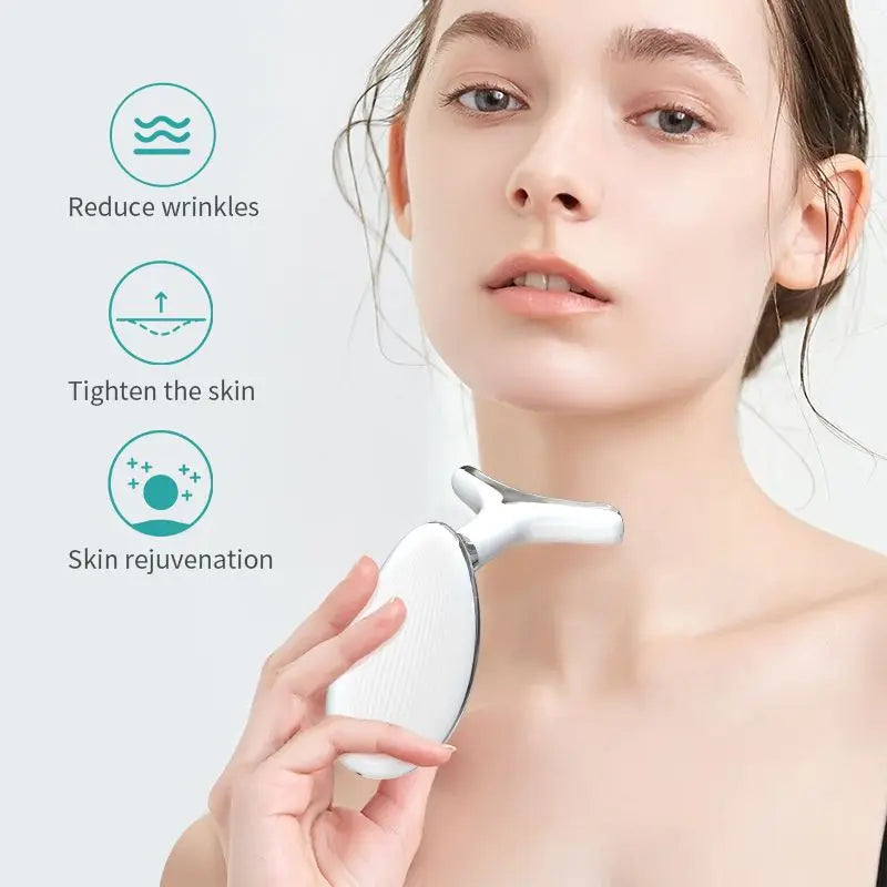 Neck Facial Lifting Device Ems Neck Face Lifting Massager Microcurrent Face Massager Led Photon Therapy Anti Wrinkle Beauty Tool