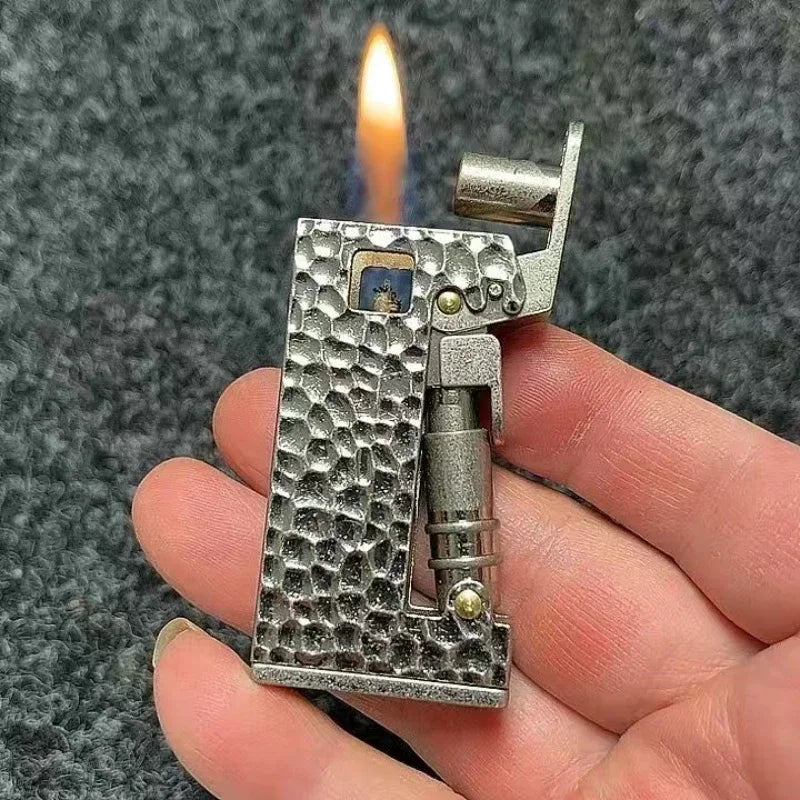 New Retro Scimitar Kerosene Lighter Windproof Pit Heterosexual Metal Press Ignition Lighter Wholesale Male Personalized Gift