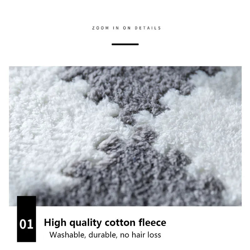 30*30cm Plush Rugs Bedroom Bedside Patchwork Carpets Window Cushion Ins Style Foam Cushion Cut Remove and Wash Patchwork Mats