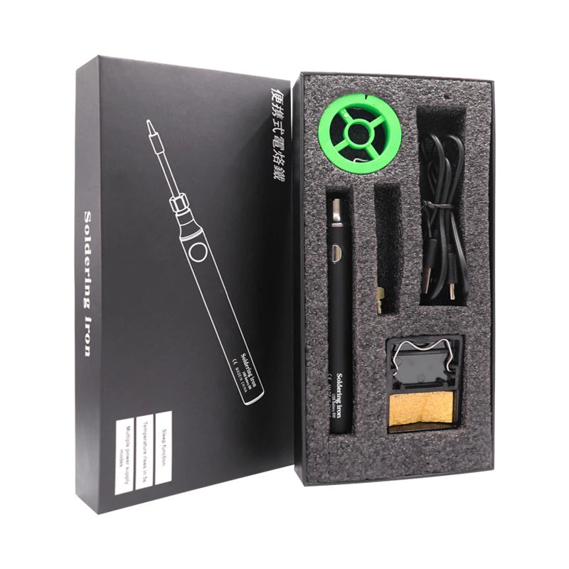 Wireless Charging Electric Soldering Iron Solder Iron Mini Portable Soldering Iron Tip Rework Accessories Tool Parts NEW