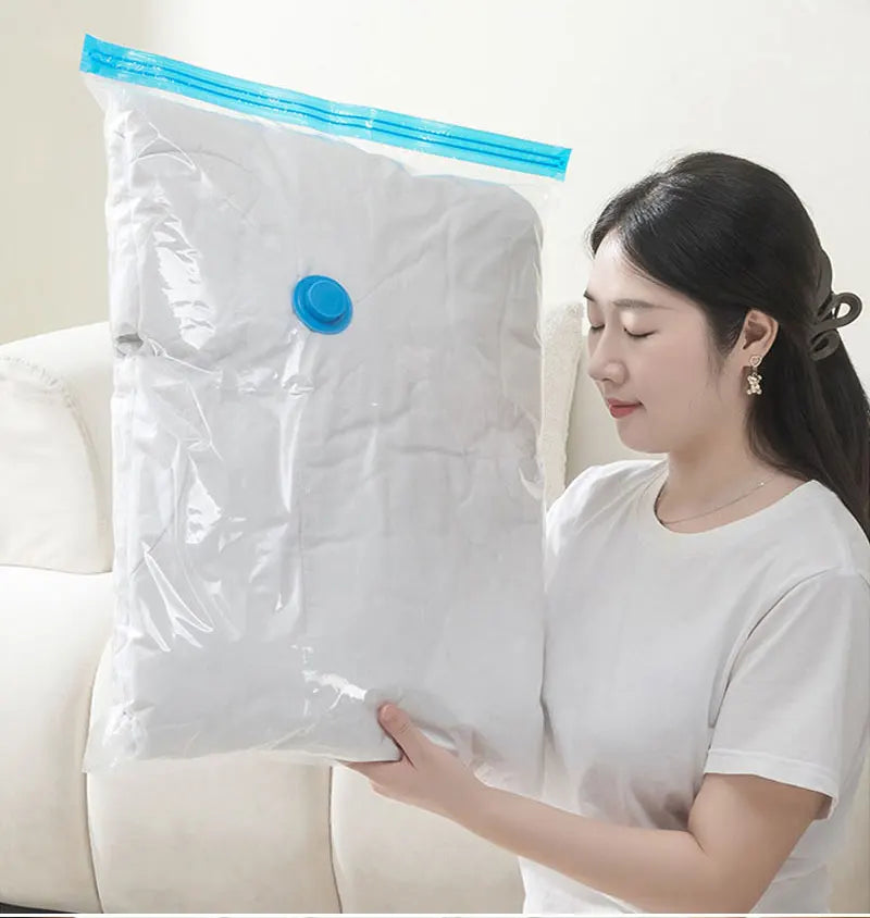 Thickened Vacuum Compression Bag Transparent Quilt Vacuum Bag Storage Bag Household Clothing Storage And Sorting Bag