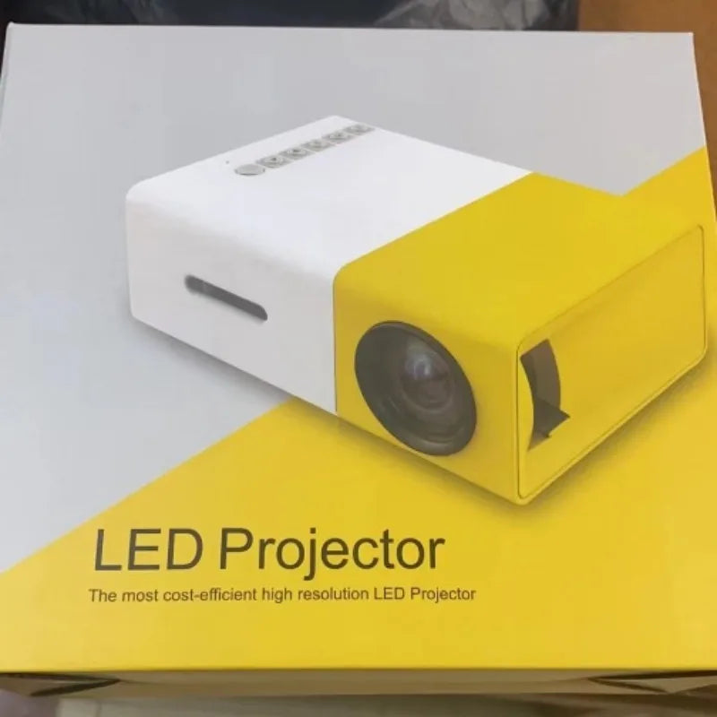 New YG300 Projector Mini Micro Entertainment Portable Home LED Mobile Phone Wired Same Screen Projector Wholesale
