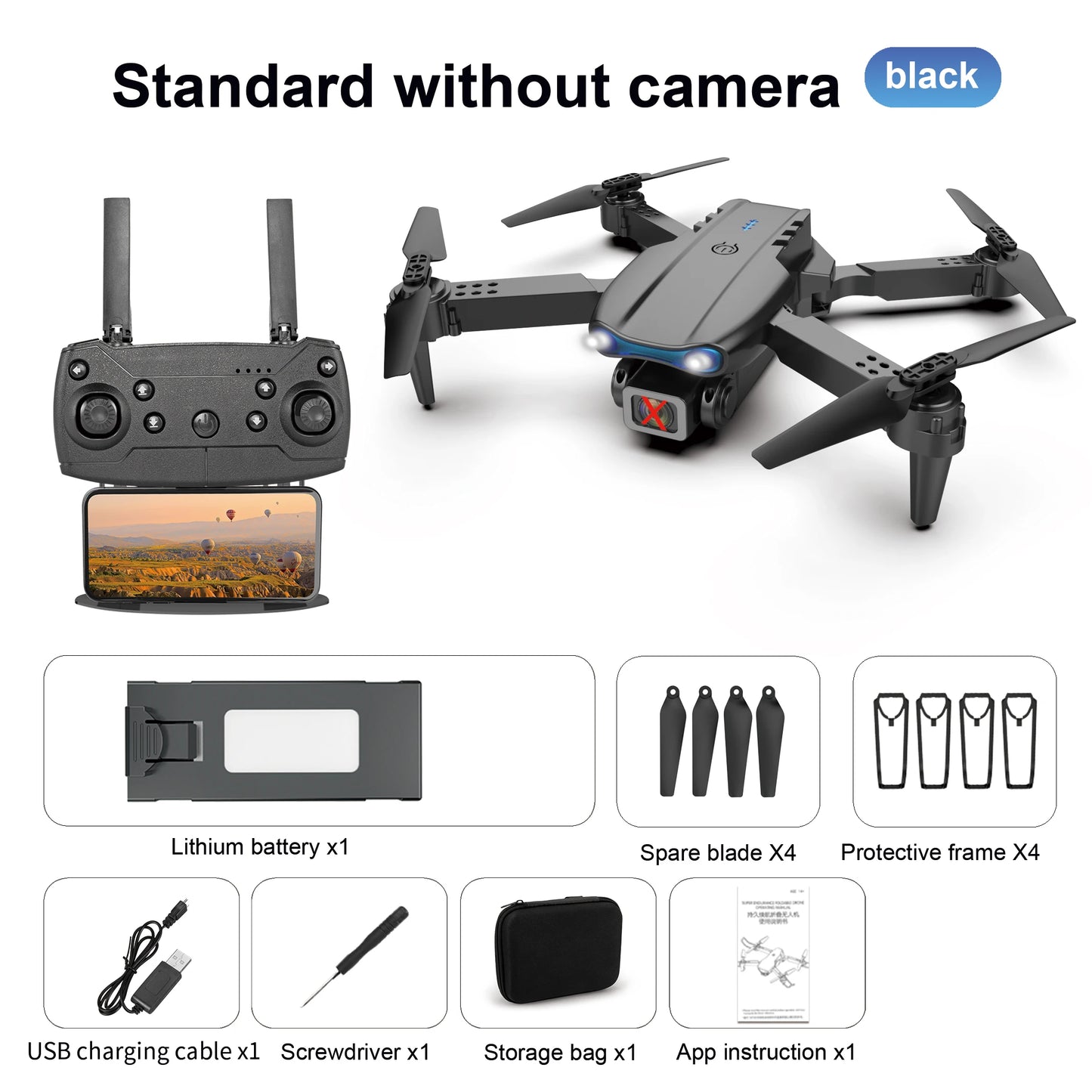 New E99 K3 Mini Drone 4K Pro HD Dual Camera High Hold Mode with WiFi FPV Foldable Aerial Photography RC Quadcopter Helicopter