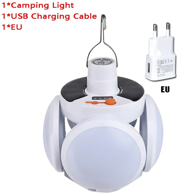 Solar Rechargeable Camping Lantern Light,Portable LED Flashlight,Outdoor Hanging Lamp,Hook,Multi Angle Lighting,Camping Fishing
