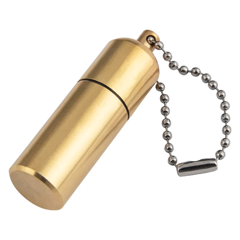 Retro Vintage Mini Kerosene Lighter Portable Personality Gasoline Lighter Gadgets Pendant 55*17MM