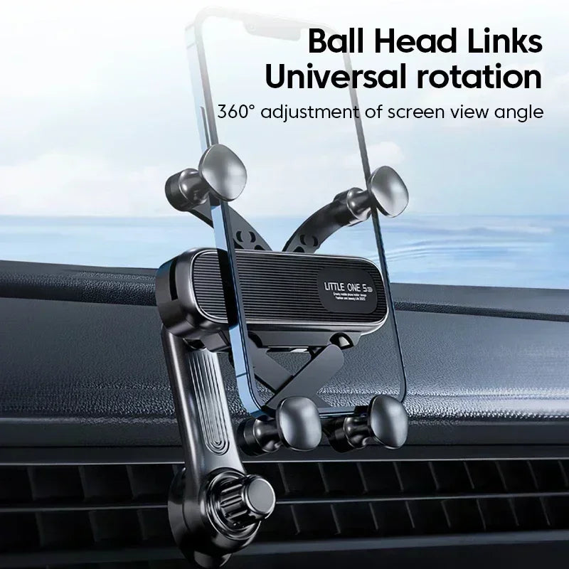 NEW Gravity Car Phone Holder ABS Phone Mount Cell Phone Holde GPS Support Vents Clip Mount Stand Extension Rod Car Gadgets