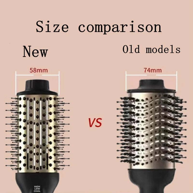 4-in-1 Travel Dual Voltage Hair Dryer Brush Blow Dryer Brush,Portable 2 inch Mini Hot Air Brush,Travel Hair Styler/Volumizer/Str