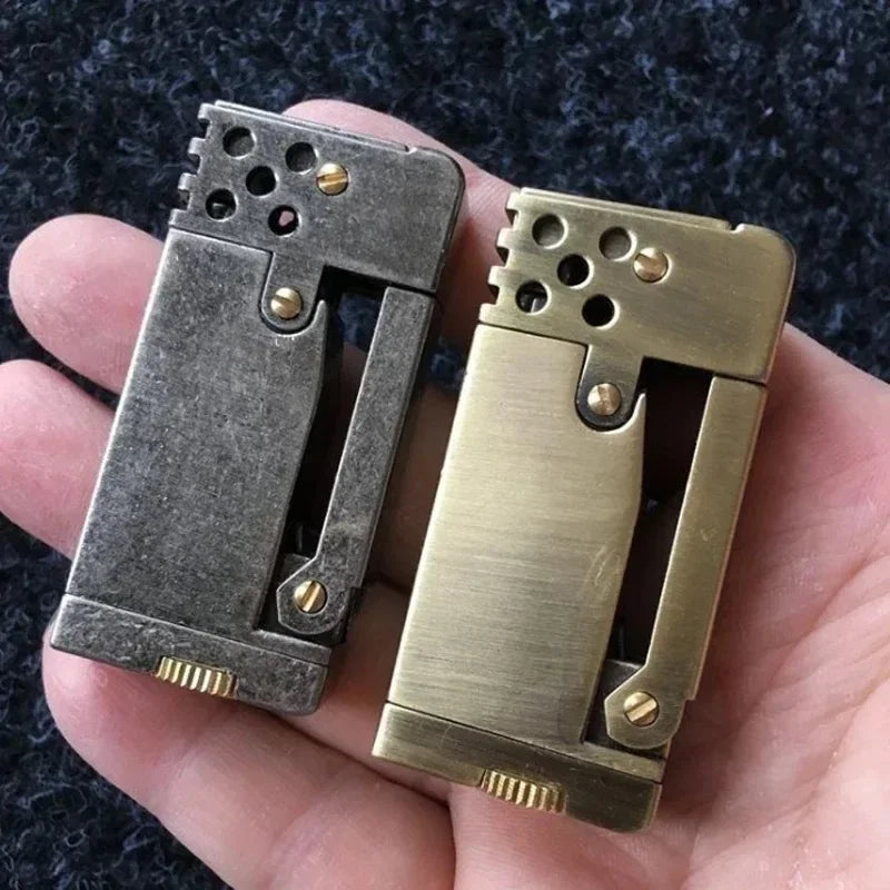 New Retro Scimitar Kerosene Lighter Windproof Pit Heterosexual Metal Press Ignition Lighter Wholesale Male Personalized Gift