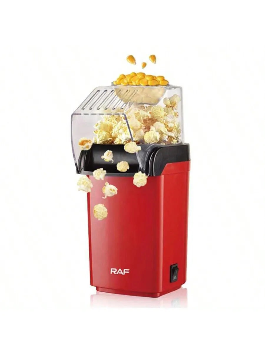 Popcorn machine, automatic popcorn machine, mini healthy homemade popcorn, 220-240 v, no oil required, for parties, camping and