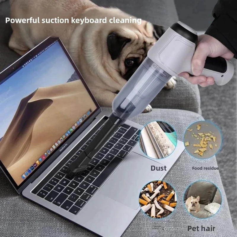 Portable Car Vacuum Cleaner Wireless Blow and Suction Integrated High Power Miniature Car Accessories Powerful Blowing and Sucti