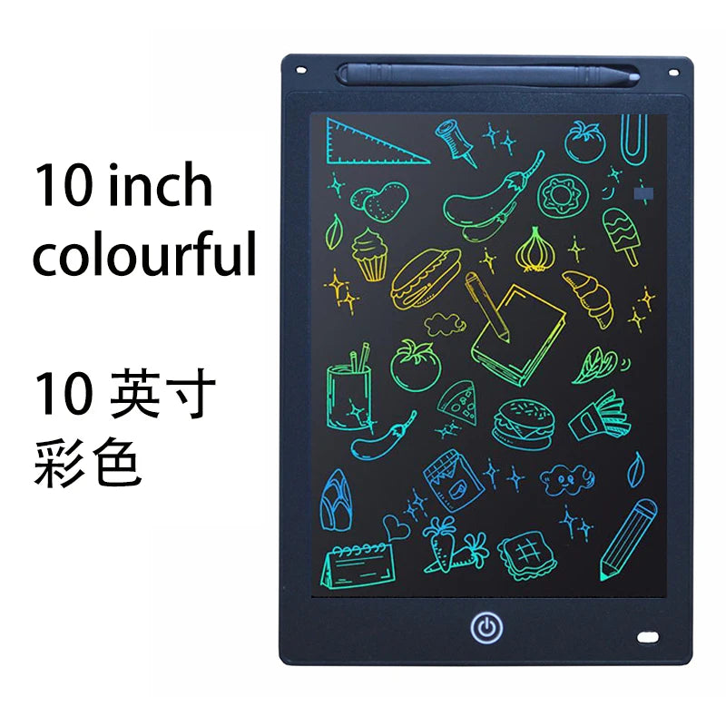 10inch LCD Writing Tablet Magic Drawing Board Kids Graffiti Sketchpad Electronic Handwriting Blackboard Colorful Drawing Board