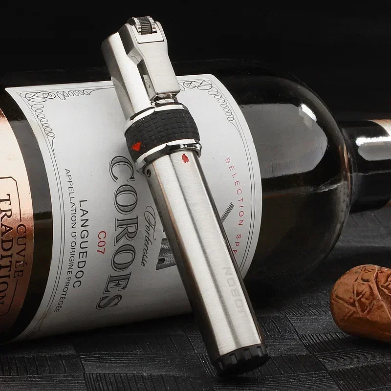 2025 New JOBON Jet Flint Lighter Windproof Gas Torch Lighter Inflated Butane Metal Grinding Wheel Lighter Christmas Gift Men