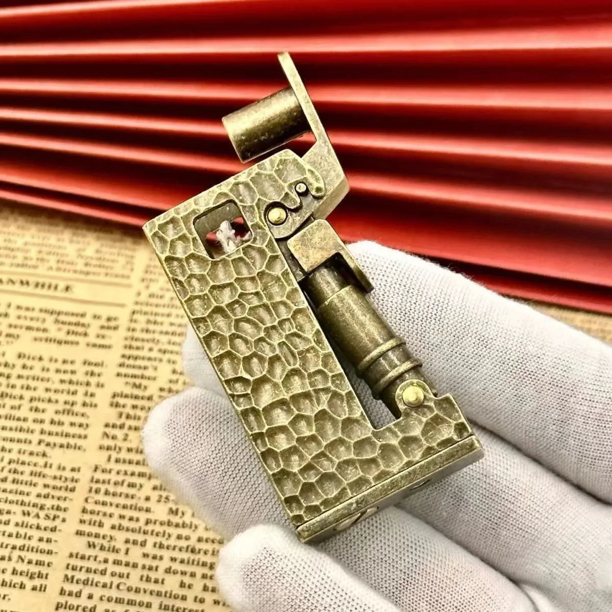 New Retro Scimitar Kerosene Lighter Windproof Pit Heterosexual Metal Press Ignition Lighter Wholesale Male Personalized Gift