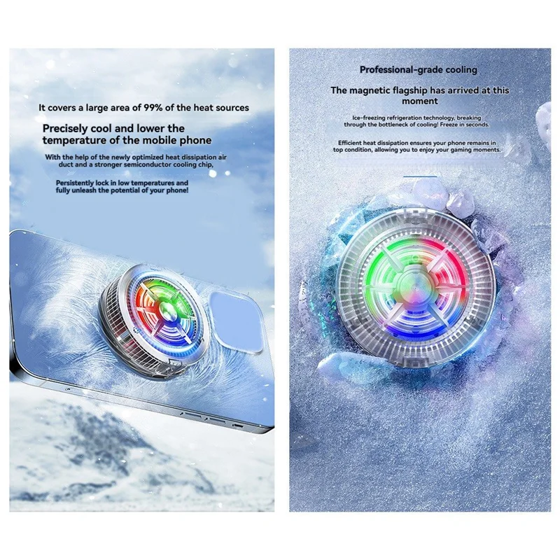 N11R Ultrathin Magnetic Semiconductor Phone Cooler Ideal For Gaming Efficient Heat Sink Technology