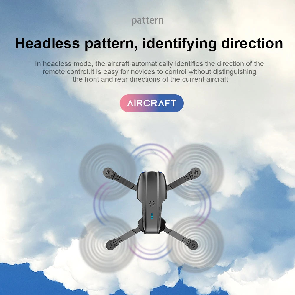 New E99 K3 Mini Drone 4K Pro HD Dual Camera High Hold Mode with WiFi FPV Foldable Aerial Photography RC Quadcopter Helicopter
