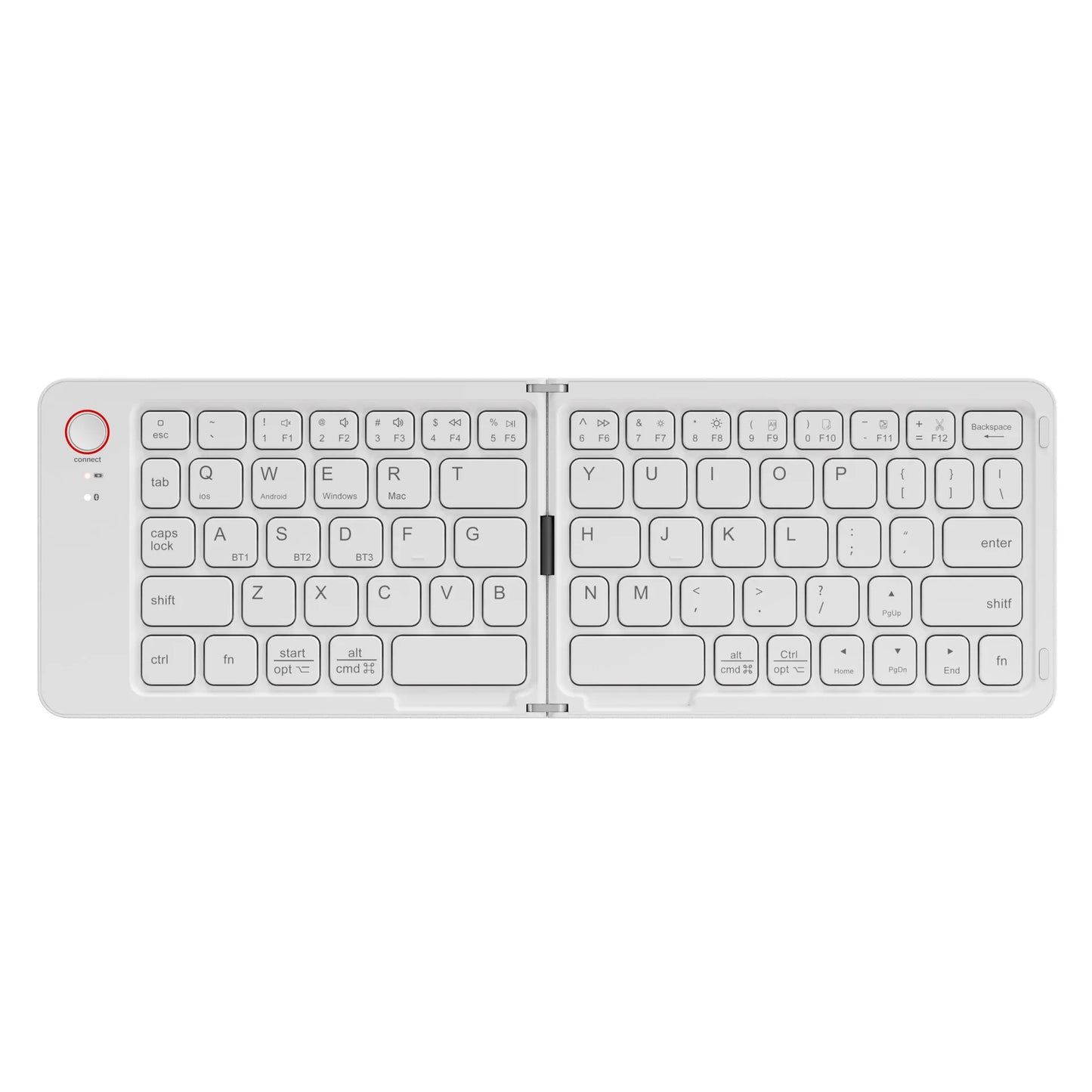 Portable Wireless  BT Foldable Keyboard for IOS/Android/Windows Tablet Mobile Phone Portable Keyboard Computer Accessories