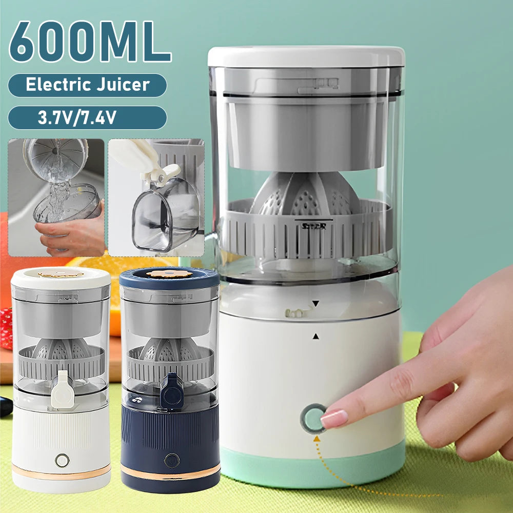 Multifunctional Electric Juicer Small Portable Juice Residue Separation Orange Squeezer Fully Automatic Fruit Juice Extractor