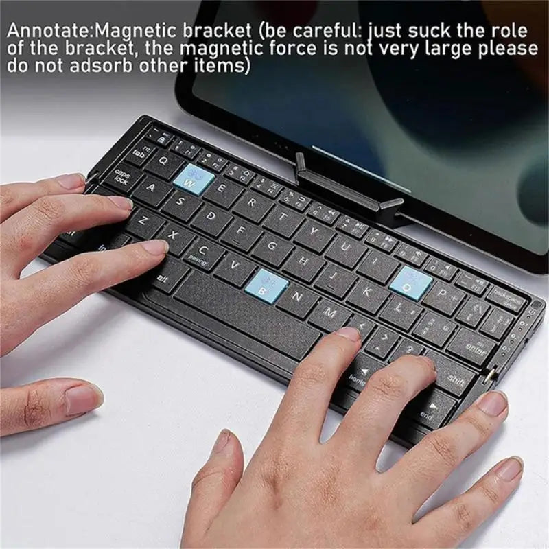 N1HD Folding Bluetooth-compatible Keyboard Wireless Keypad with Stand Efficiency in the Workplace Fast &Accurate Input