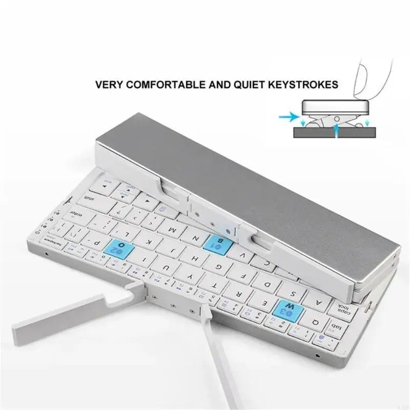 N1HD Folding Bluetooth-compatible Keyboard Wireless Keypad with Stand Efficiency in the Workplace Fast &Accurate Input