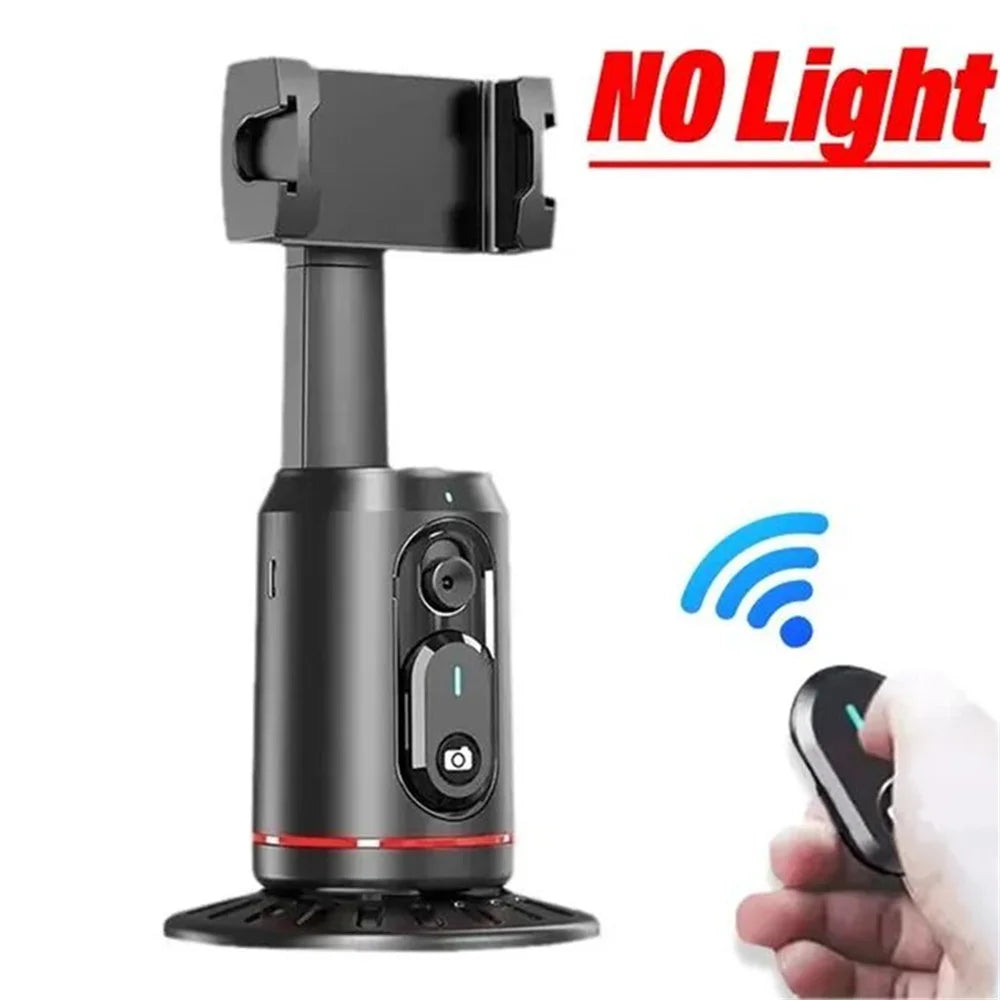 MEUYAG 360° Rotation Gimbal Stabilizer Selfie Stick Desktop Face Tracking Gimbal With Bluetooth Remote Shutter and Light Holder