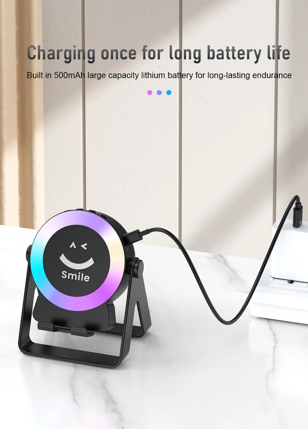 New Wireless Sensing Bracket Audio Bedroom Technology Sense E-sports Rechargeable LED Atmosphere Breathing Light Bluetooth Audio