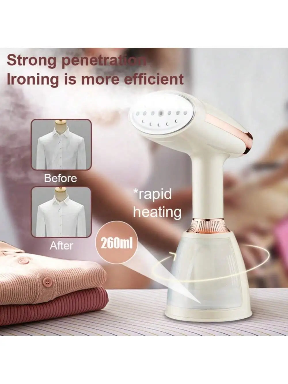 SOKANY12003 Home Multifunctional Ironing Brush, Steam Brush, Handheld Steamer, 1500W High Power, Rapid Heating