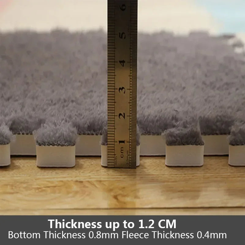 30*30cm Plush Rugs Bedroom Bedside Patchwork Carpets Window Cushion Ins Style Foam Cushion Cut Remove and Wash Patchwork Mats