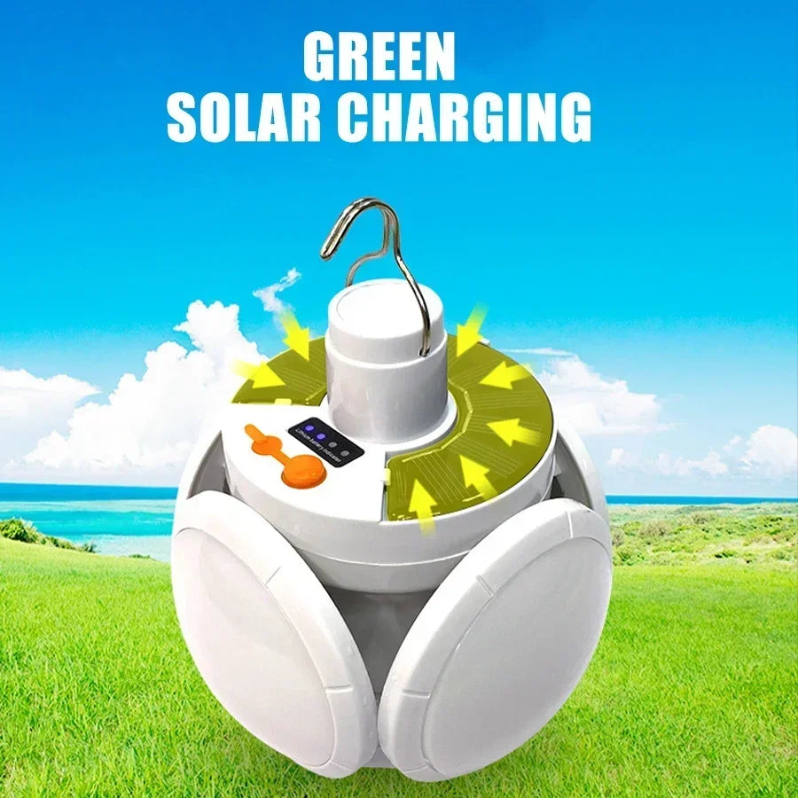 Solar Rechargeable Camping Lantern Light,Portable LED Flashlight,Outdoor Hanging Lamp,Hook,Multi Angle Lighting,Camping Fishing