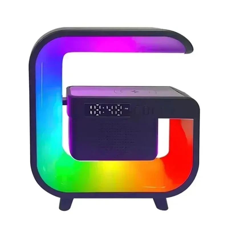Bluetooth speaker wireless charging RGB compatible with iPhone, Samsung, Xiaomi 15W fast charging stand pad