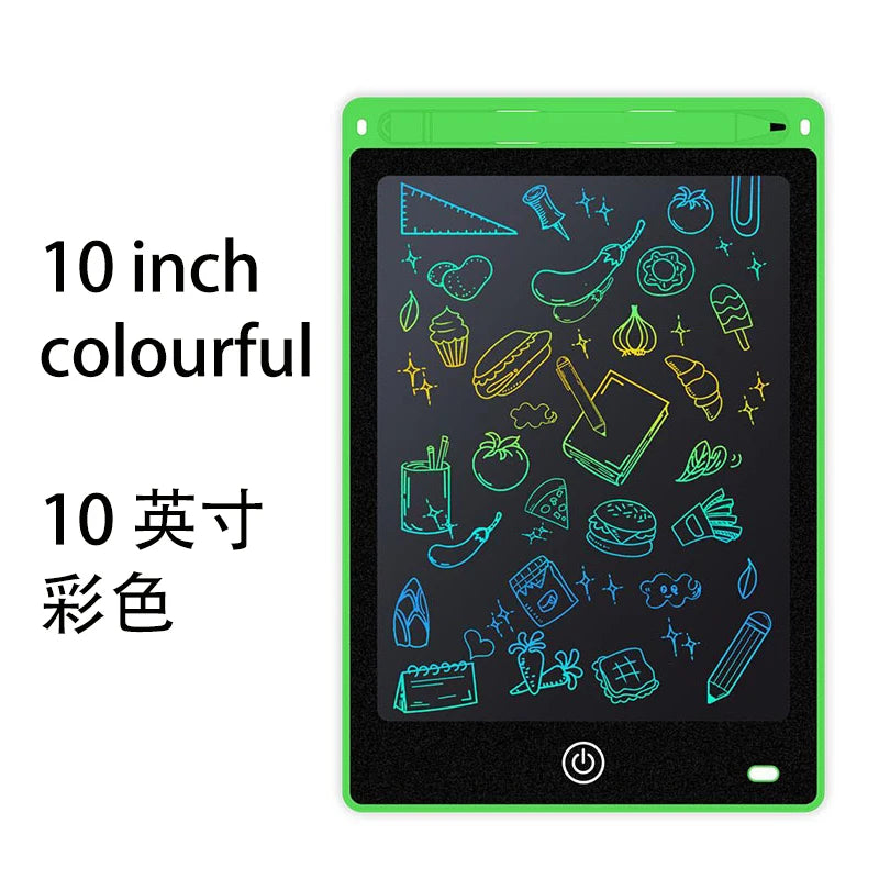 10inch LCD Writing Tablet Magic Drawing Board Kids Graffiti Sketchpad Electronic Handwriting Blackboard Colorful Drawing Board