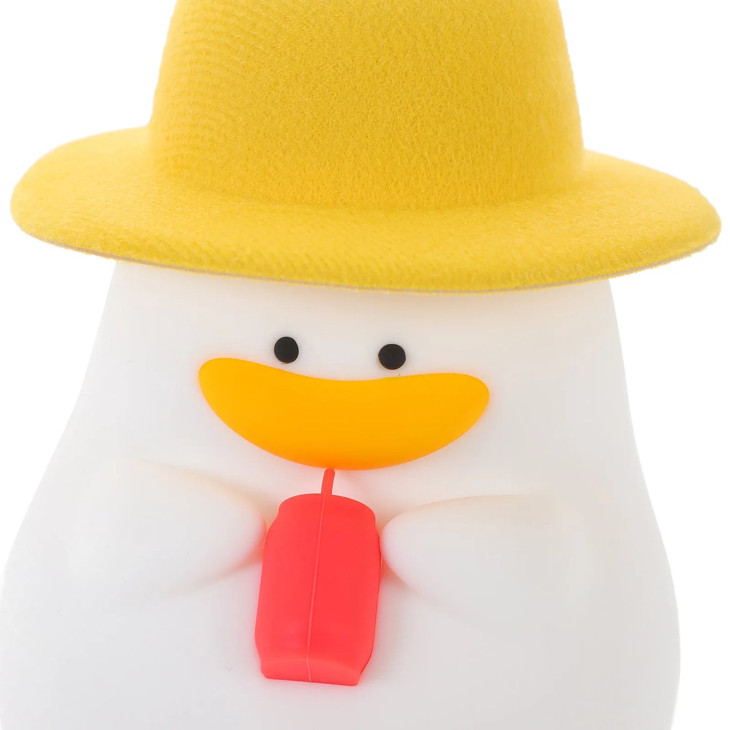 Duck Night Light Soft Silicone Tap-Controlled LED Nursery Lamp for Bedroom Aesthetic Decorative Nightlight Lamp Small